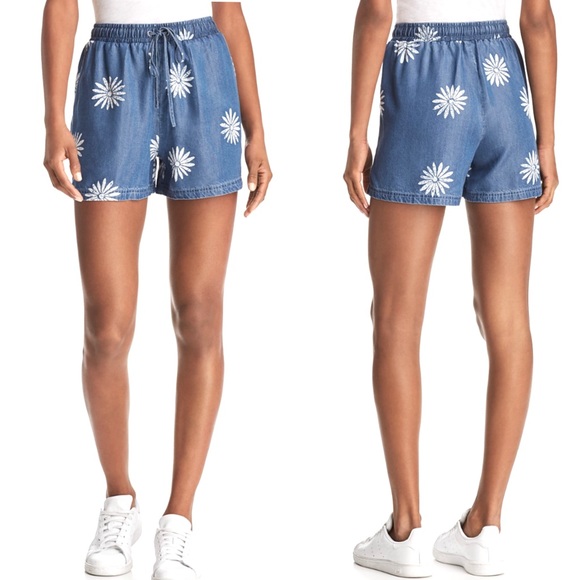 NWT Splendid x Margherita Daisy Chambray Shorts - Picture 14 of 14